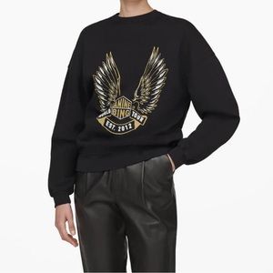 Anine Bing Kenny Sweatshirt Wings XS